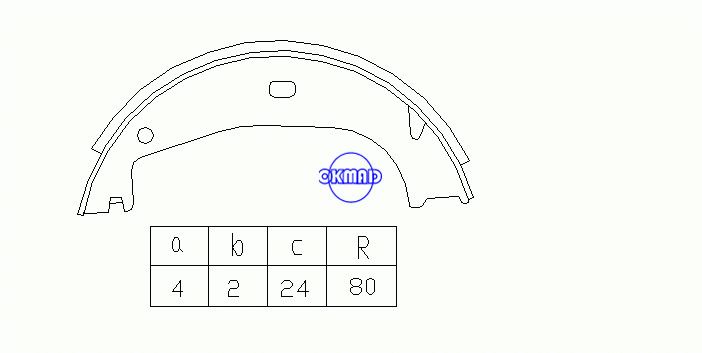 BMW 3 Compact Coupe Touring (E36) Z1 Roadster Z3 Coupe Roadster Drum Brake shoes FMSI:1551-S818 OEM:34411160729 FSB546 GS8594, OK-BS275